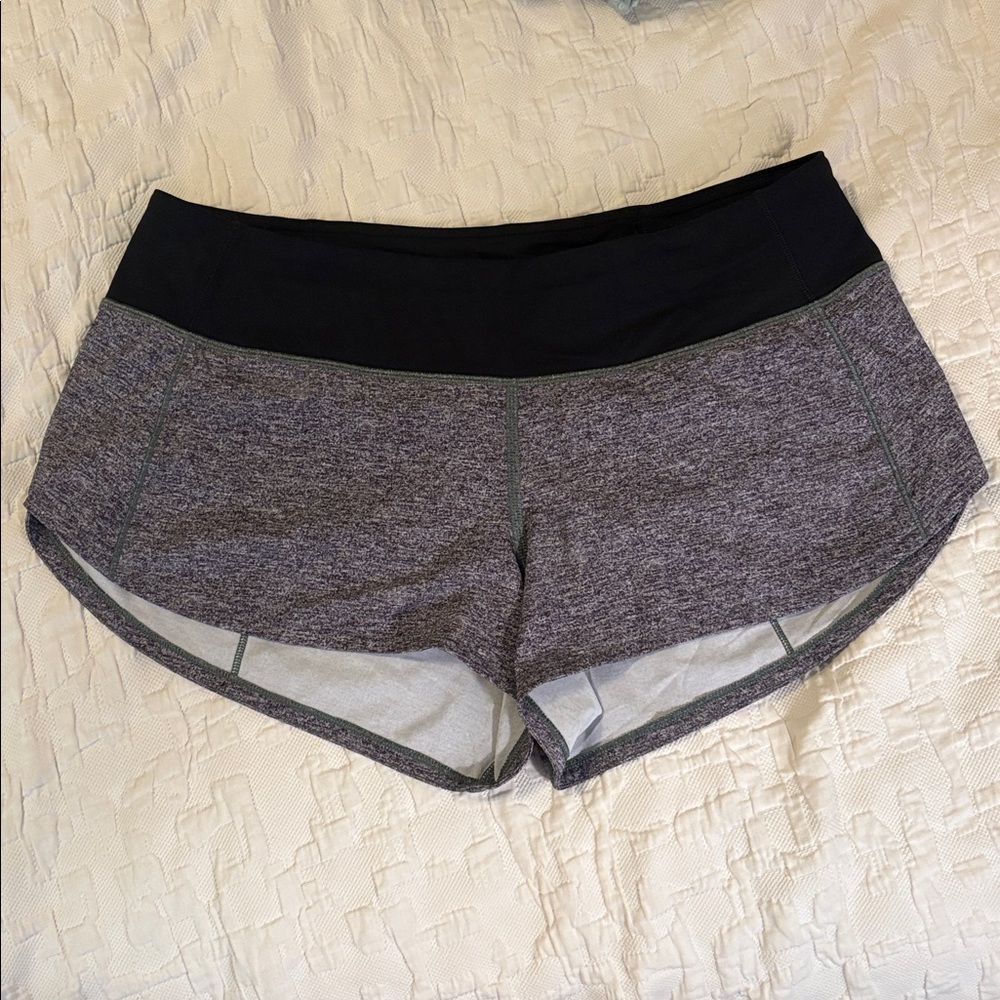 Lululemon Speed Up Short *2.5" Heather Lux Multi Black / Black